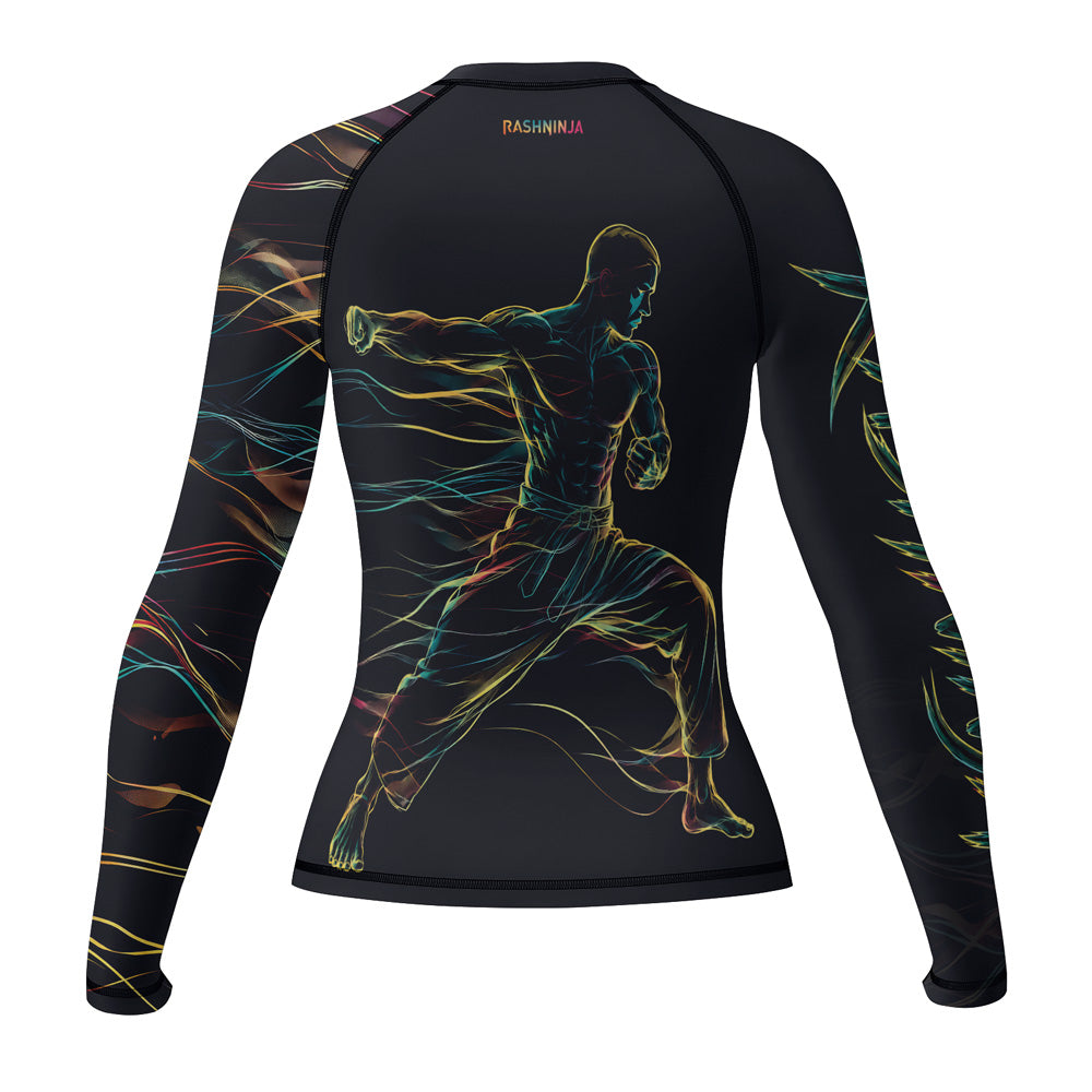 Rashninja Cyber Energy Fighter Women's Long Sleeve Rash Guard