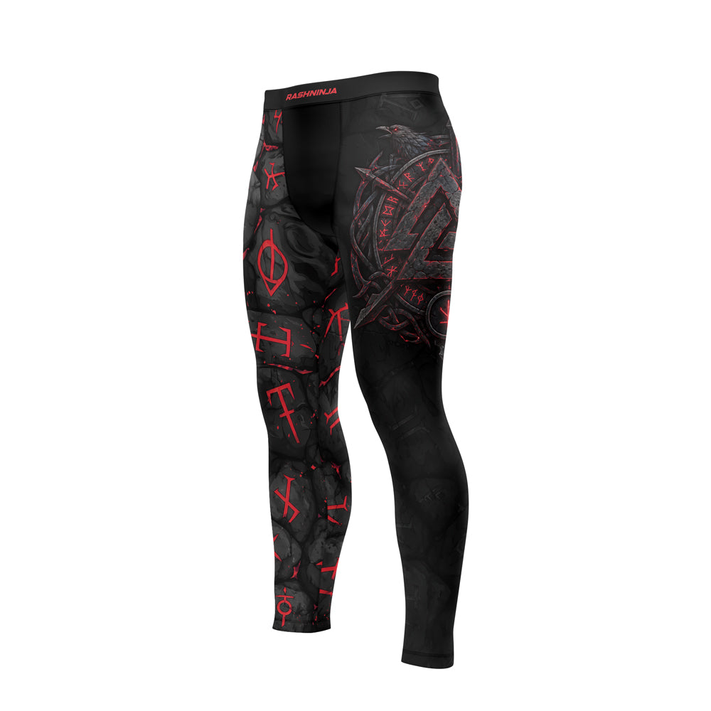 Rashninja Viking Raven Vegvisir Men's Spats