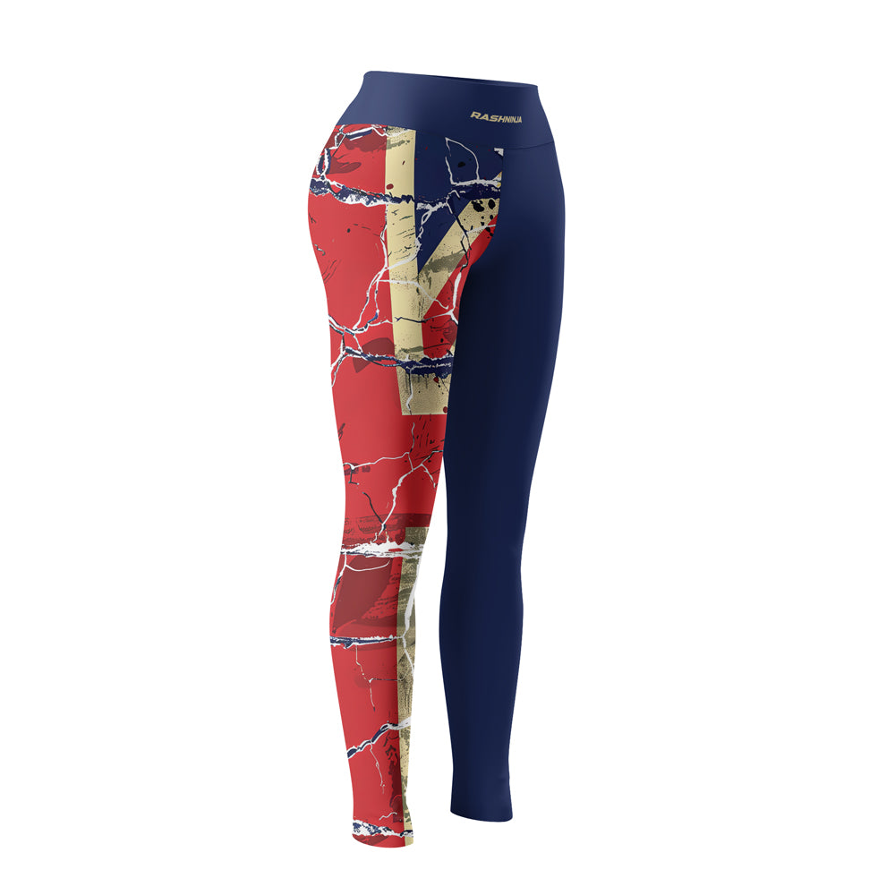 Rashninja Patriot United Kingdom Flag Stripe Women's Leggings