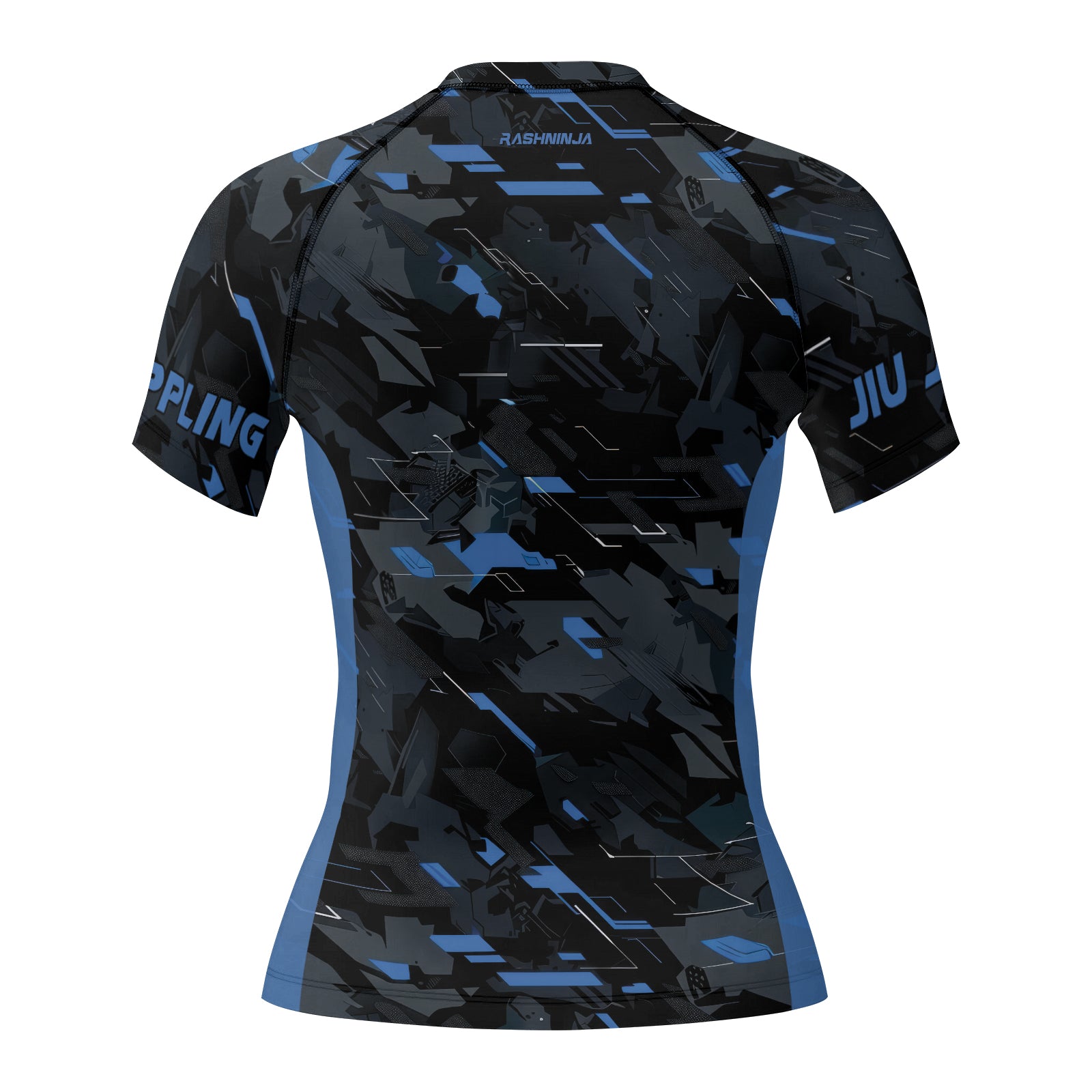 Rashninja Blue Triangle Women's Short Sleeve Rash Guard