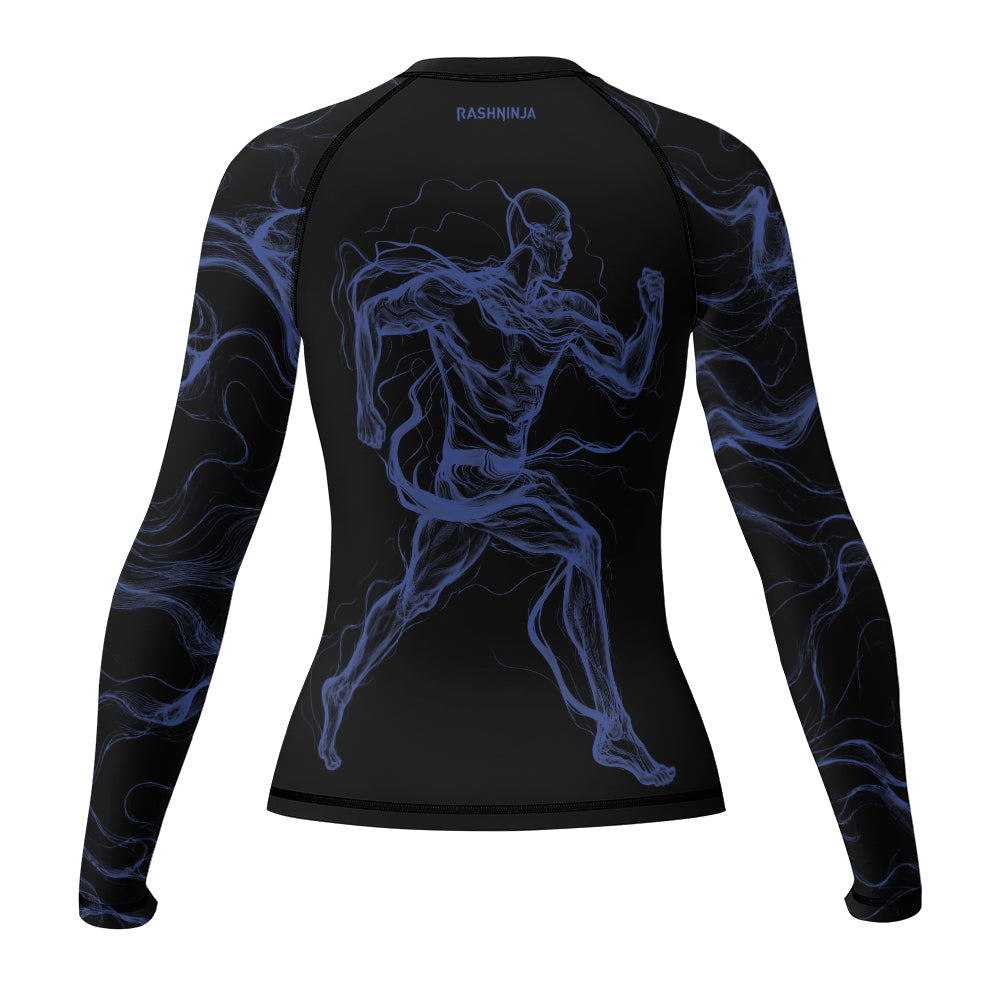 Rashninja Cyber Energy Motion Women's Long Sleeve Rash Guard