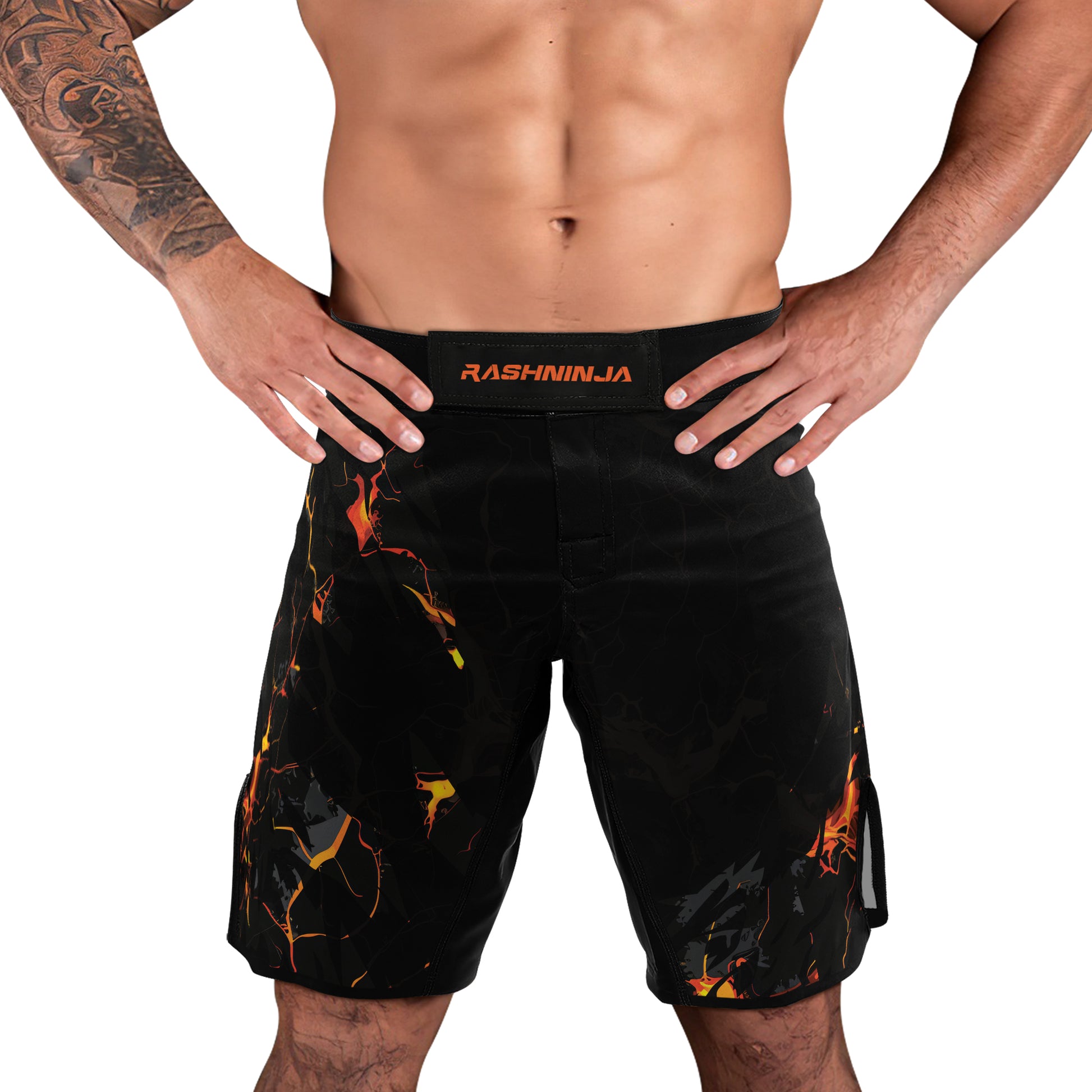 Rashninja Cyber Lava Men's Fight Shorts