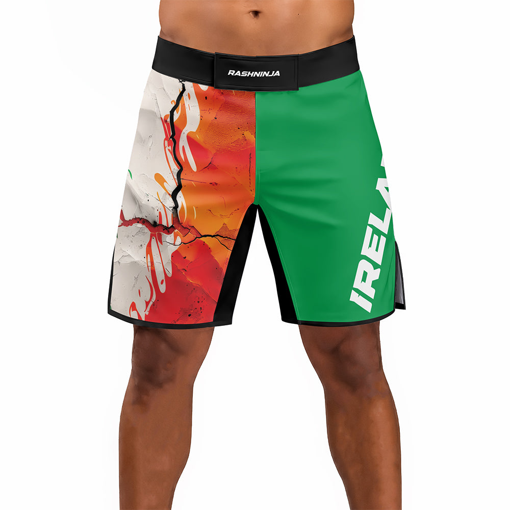 Rashninja Patriot Mexico Flag Men's Fight Shorts