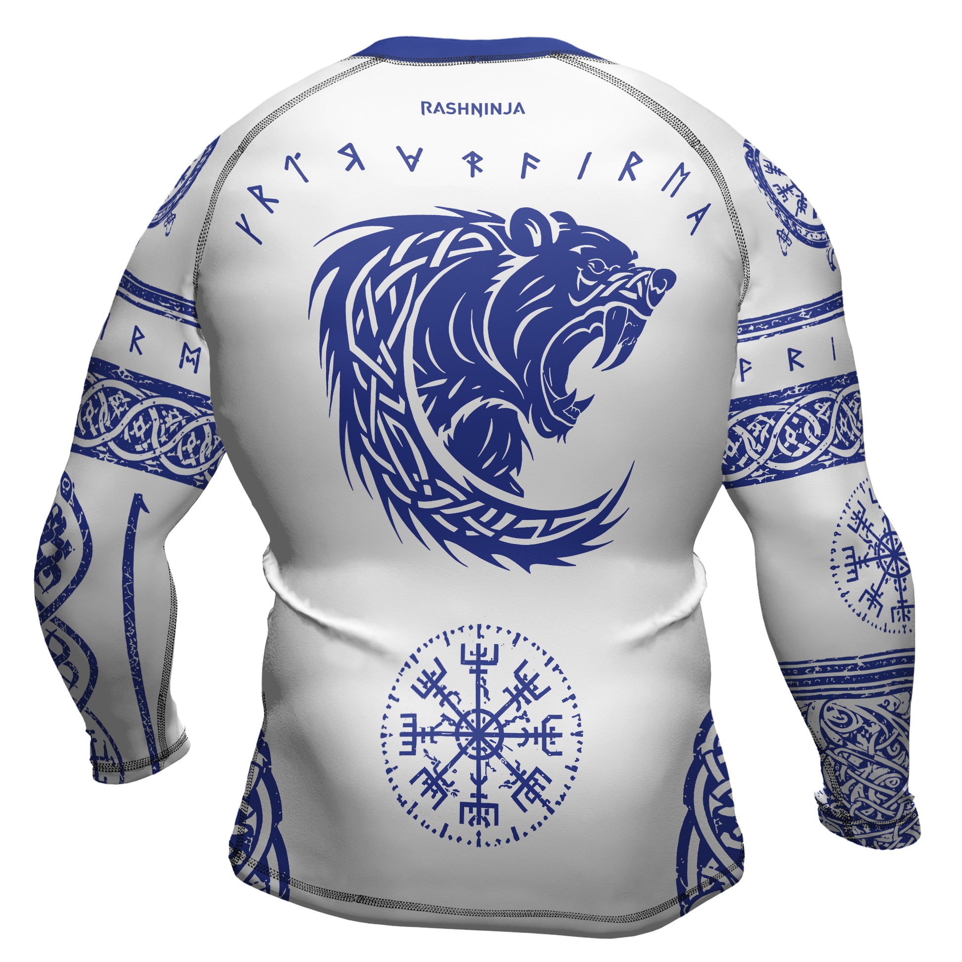 Rashninja Yggdrasil Bear Viking Men's Long Sleeve Rash Guard