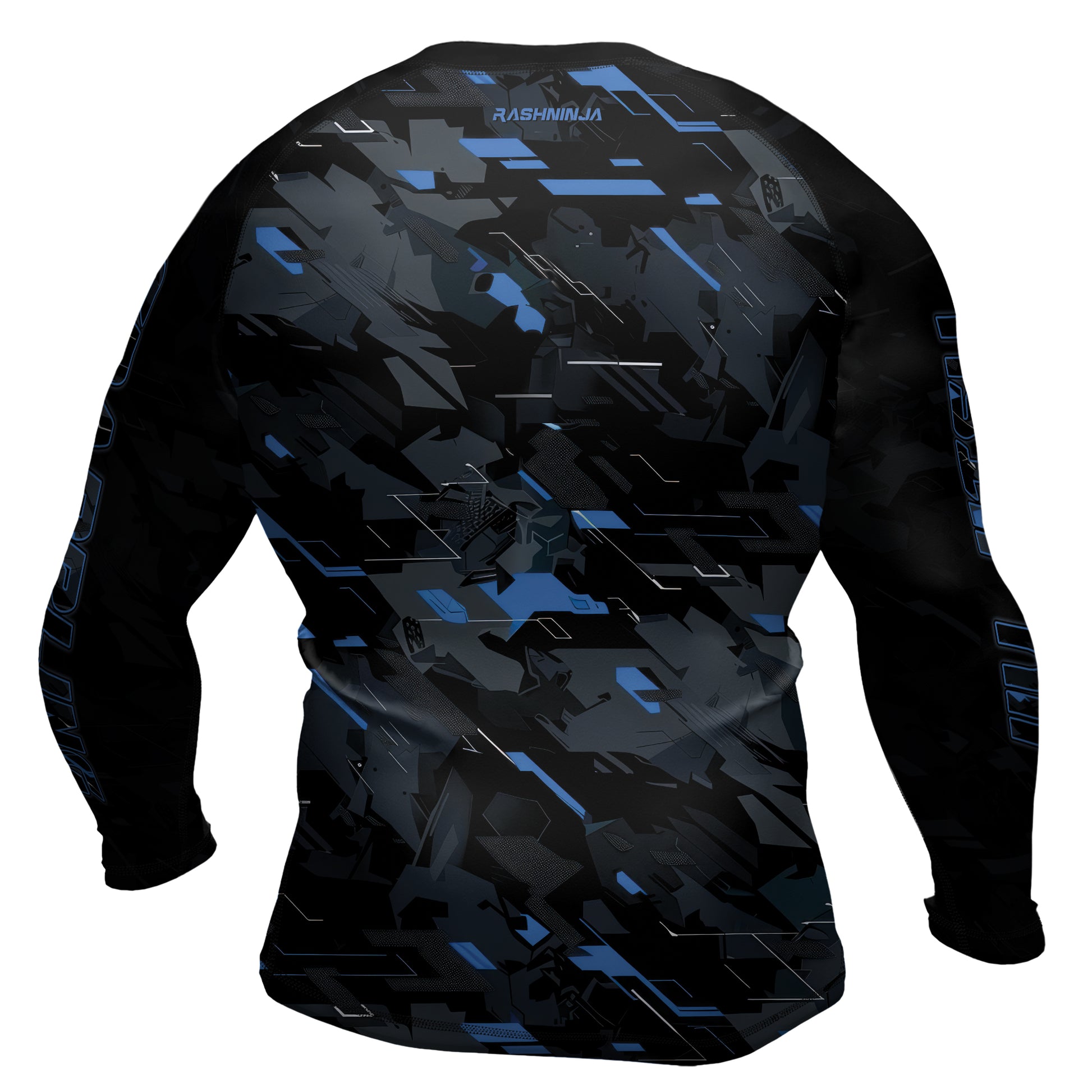 Rashninja Blue Triangle Men's Long Sleeve Rash Guard