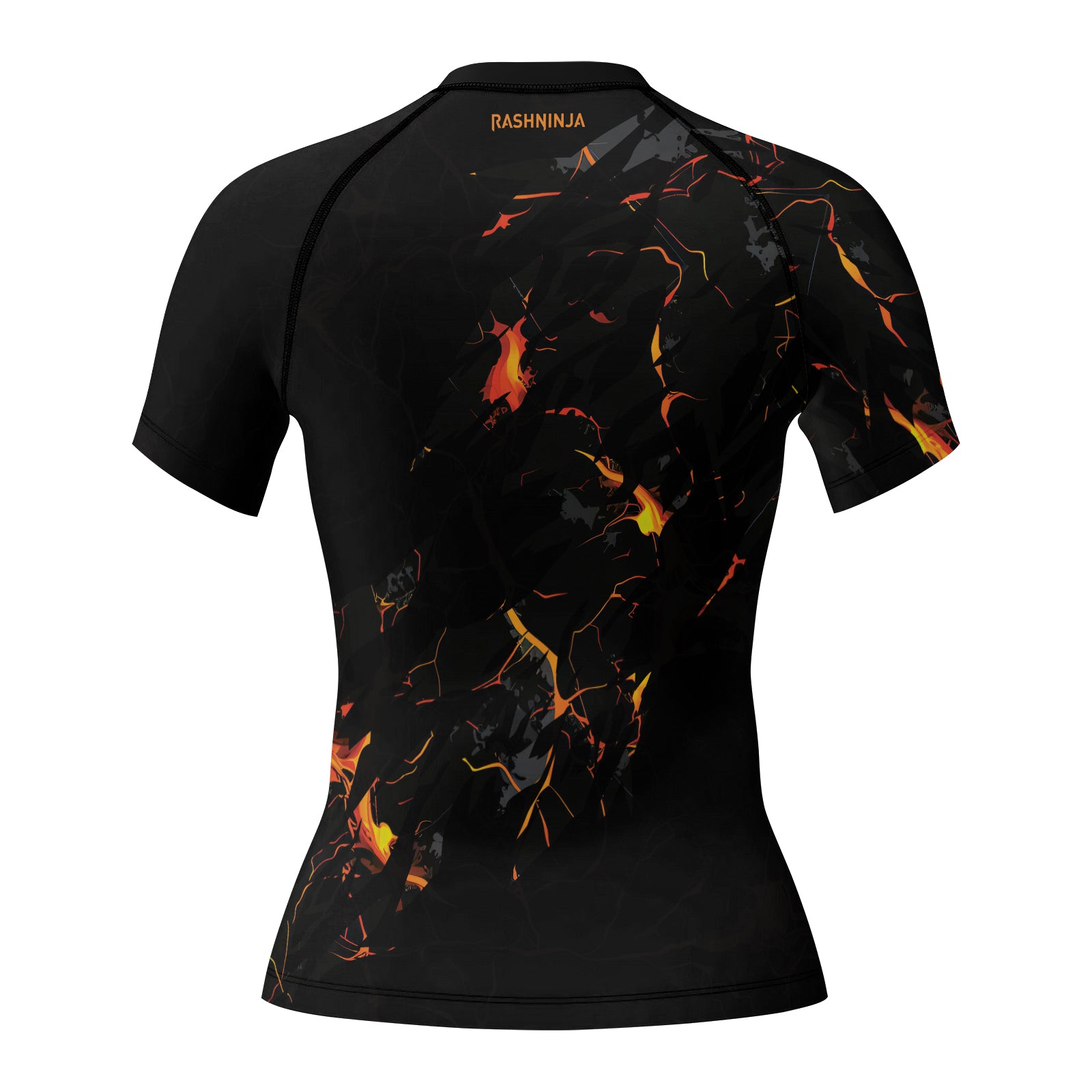 Rashninja Cyber Lava Women's Short Sleeve Rash Guard