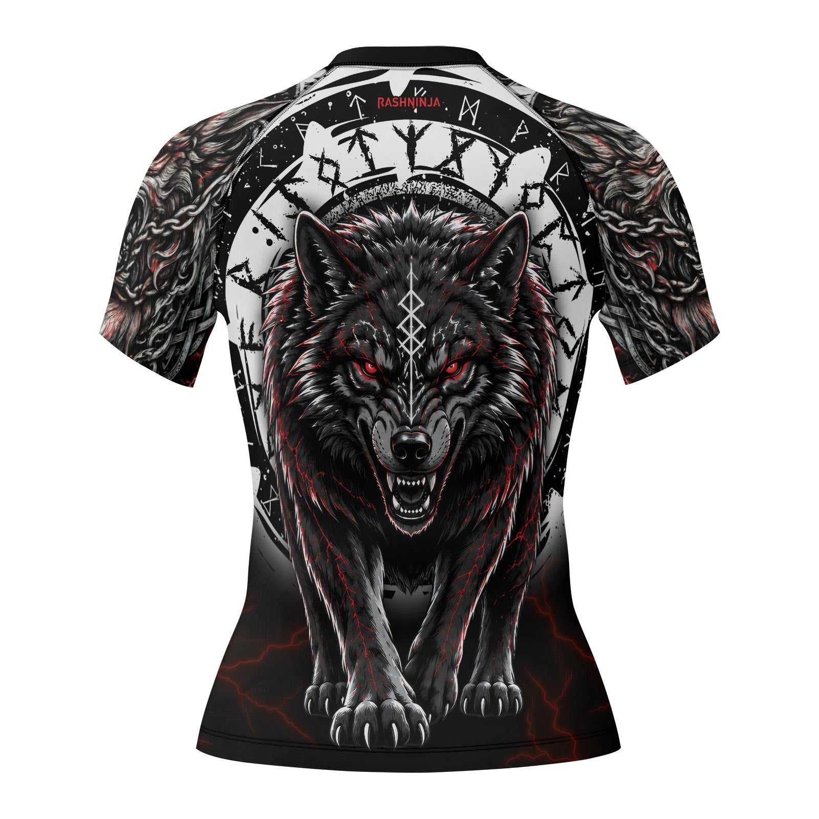 Rashninja Blood Fenrir Wolf Women's Long Sleeve Rash Guard