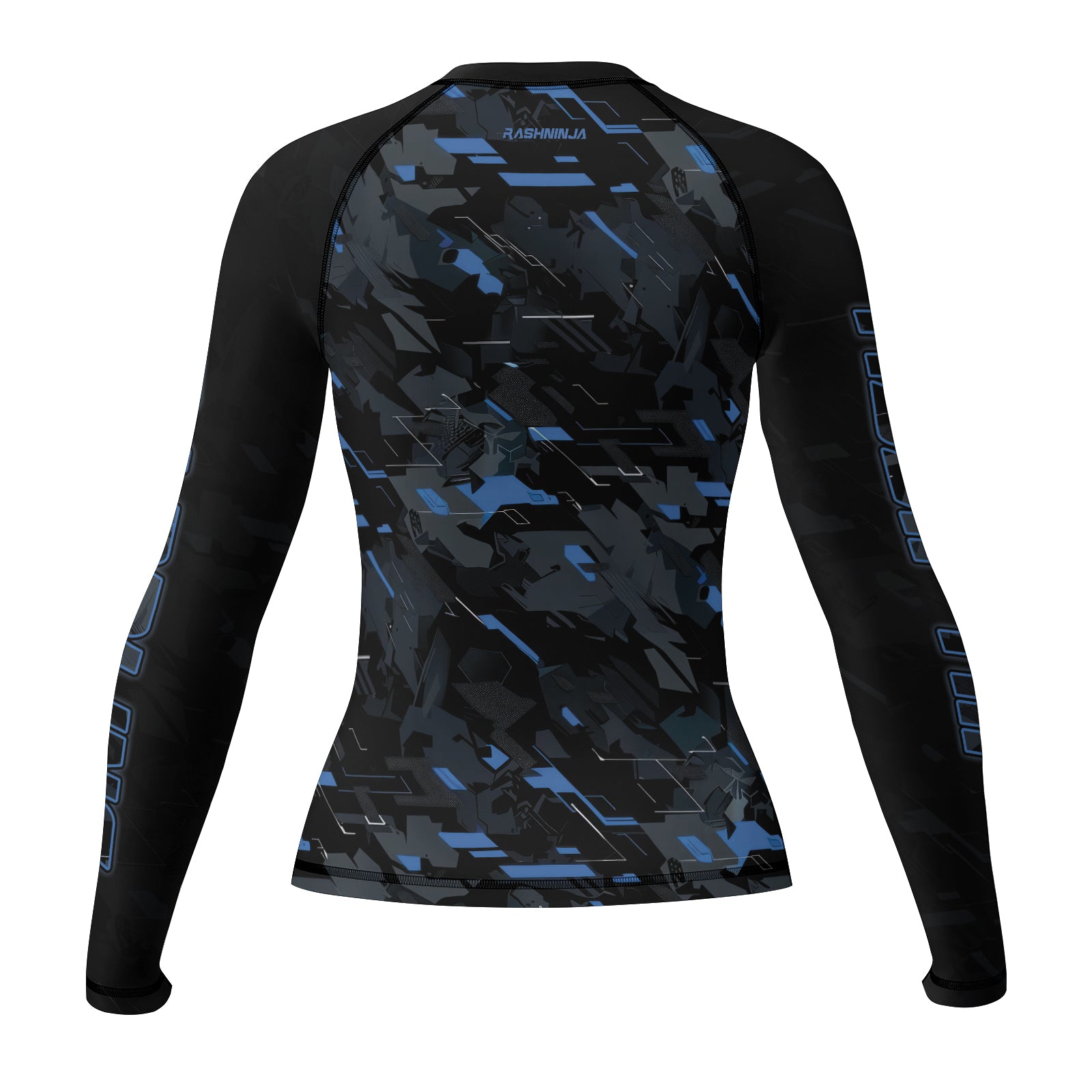 Rashninja Blue Triangle Women's Long Sleeve Rash Guard