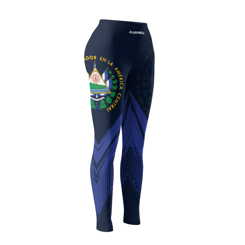 Rashninja Patriot El Salvador Flag Women's Leggings