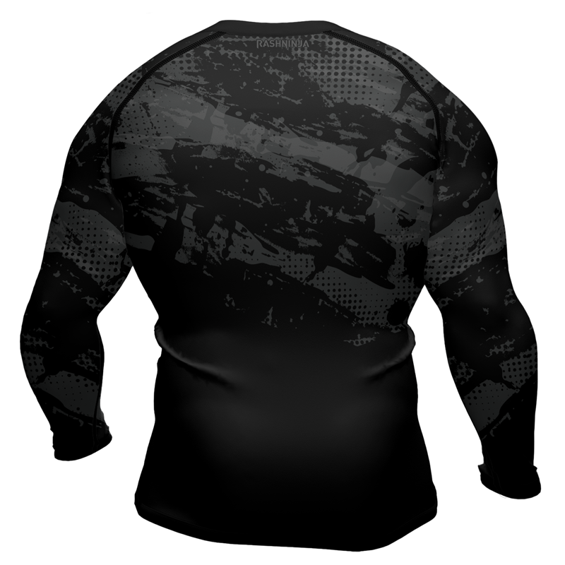 Rashninja Paint Streak Camouflage Men's Long Sleeve Rash Guard