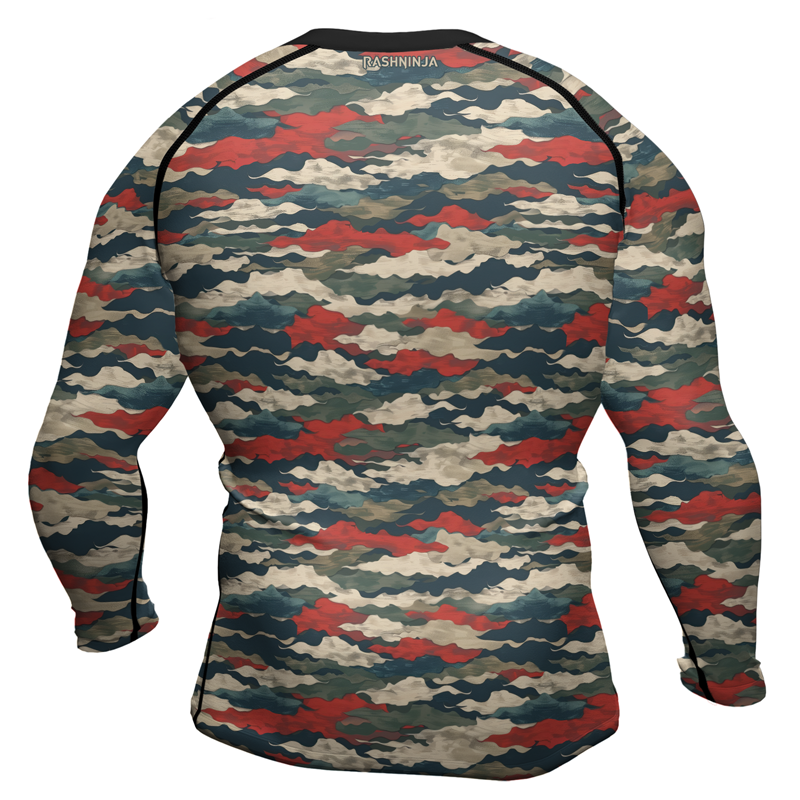 Rashninja Swiss Army Alpenflage Men's Long Sleeve Rash Guard