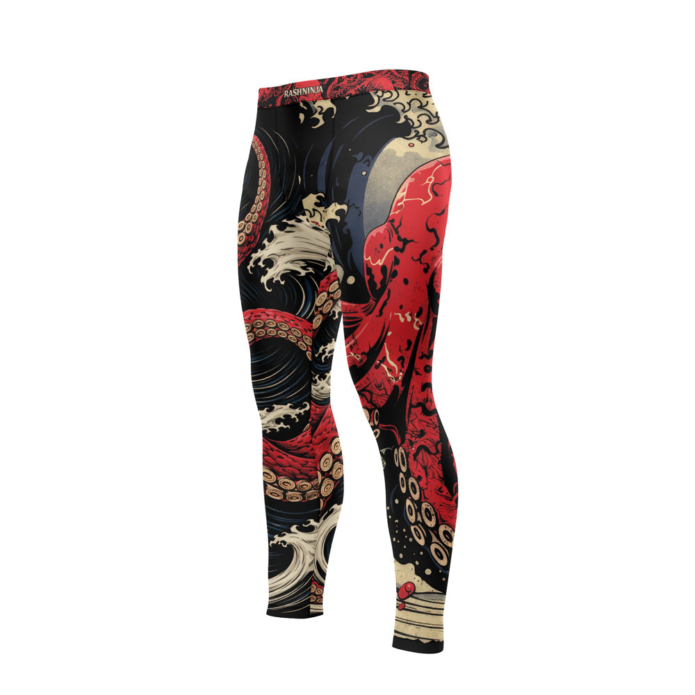 Rashninja Octopus Deep Sea Red Men's Spats