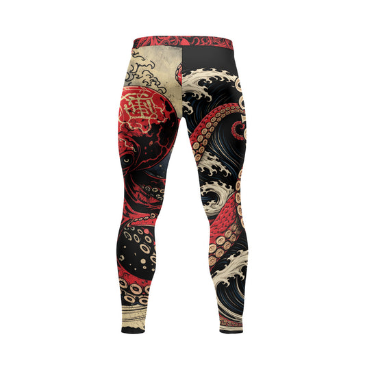 Rashninja Octopus Deep Sea Red Men's Spats