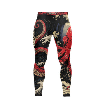 Rashninja Octopus Deep Sea Red Men's Spats