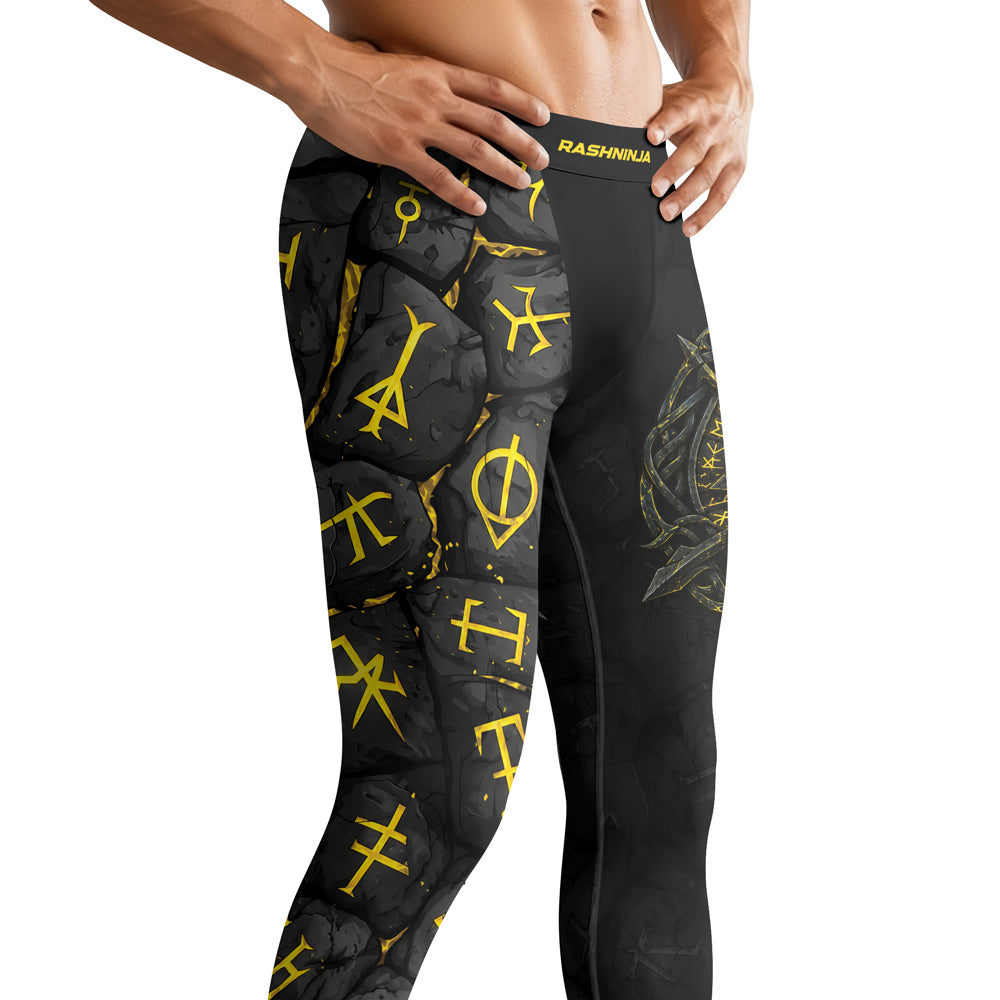 Rashninja Viking Raven Vegvisir Men's Spats