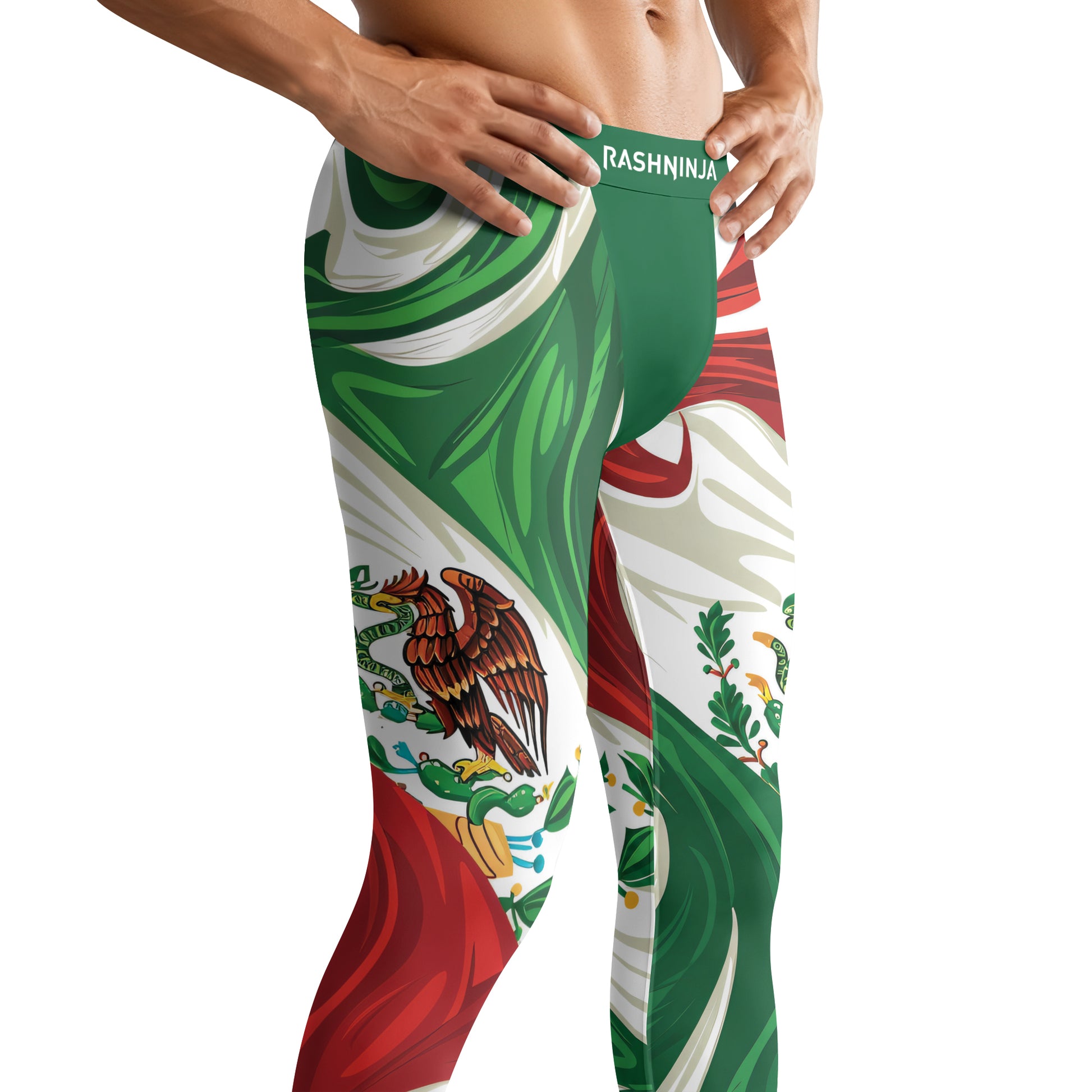 Rashninja Patriot Mexico Flag Men's Spats