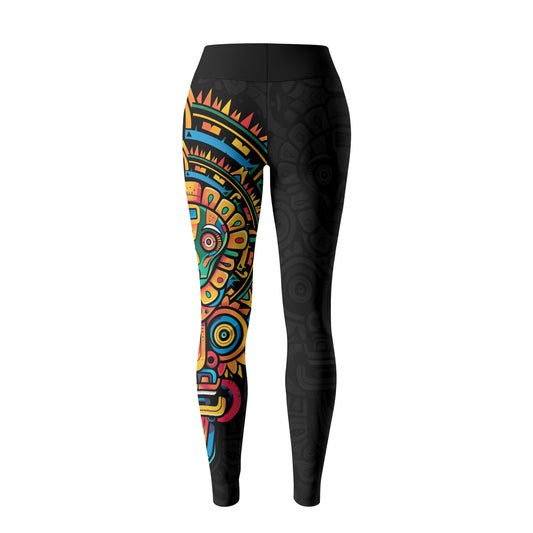 Rashninja Aztec Mask Rainbow Women's Leggings
