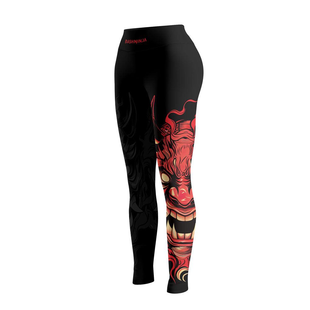 Rashninja Samurai Oni Flames Women's Leggings