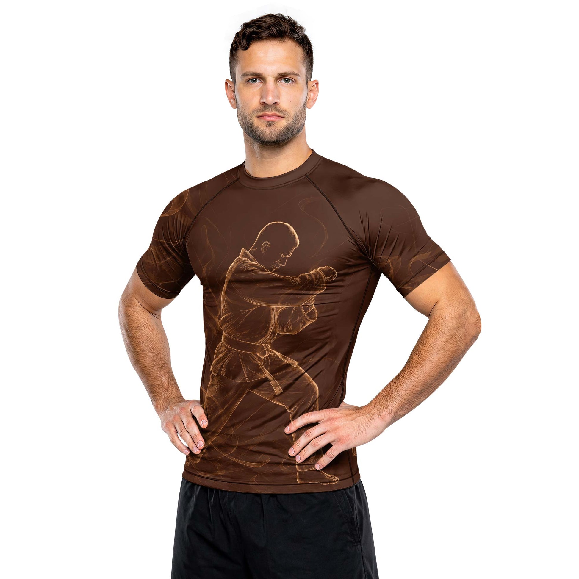Rashninja Cyber Martial Artist Men's Short Sleeve Rash Guard