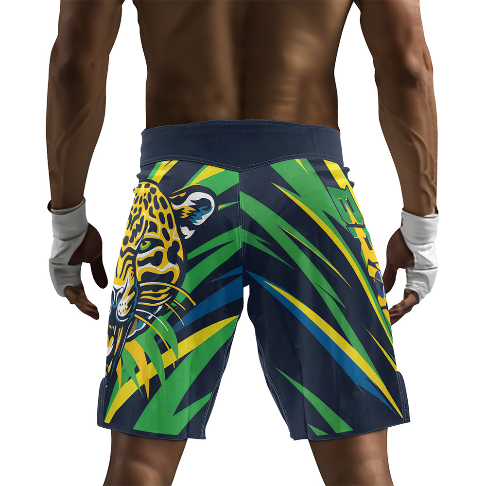Rashninja Patriot Brazil Flag Men's Fight Shorts