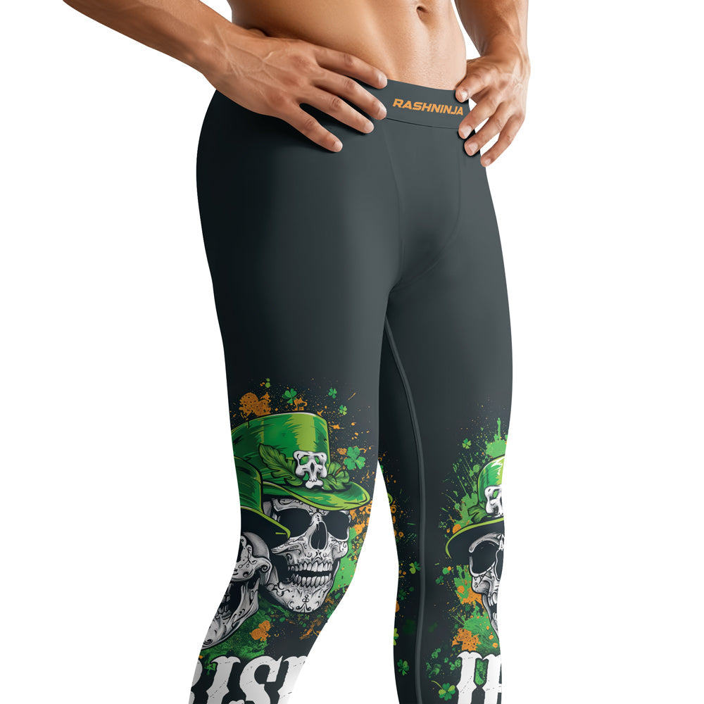 Rashninja Irish Leprechaun Skull Men's Spats