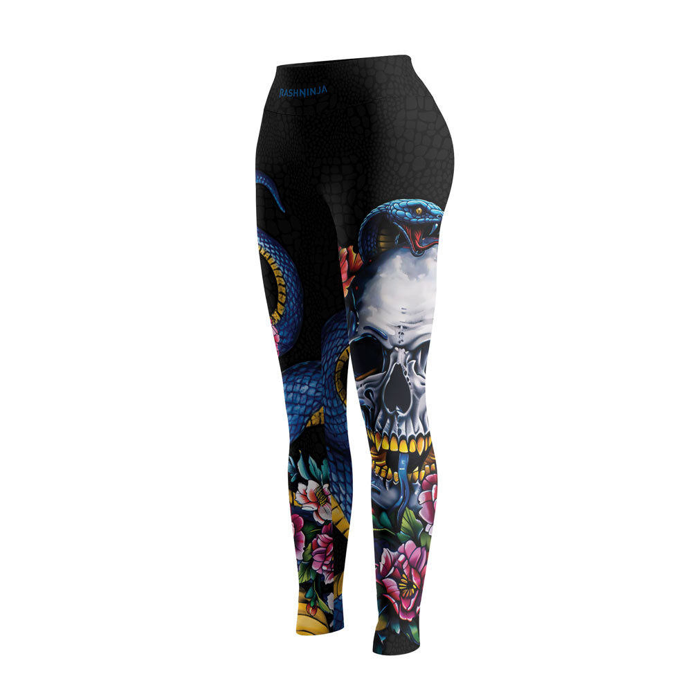 Rashninja Snake Dark Bloom Women's Leggings