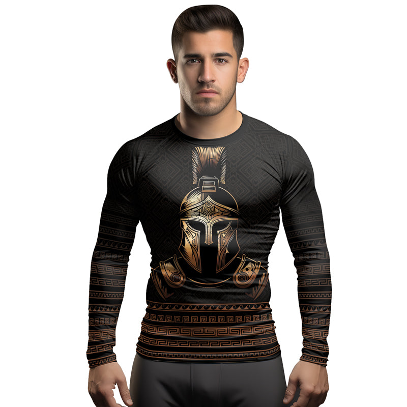 Rashninja Spartan Warrior Forge Men's Long Sleeve Rash Guard