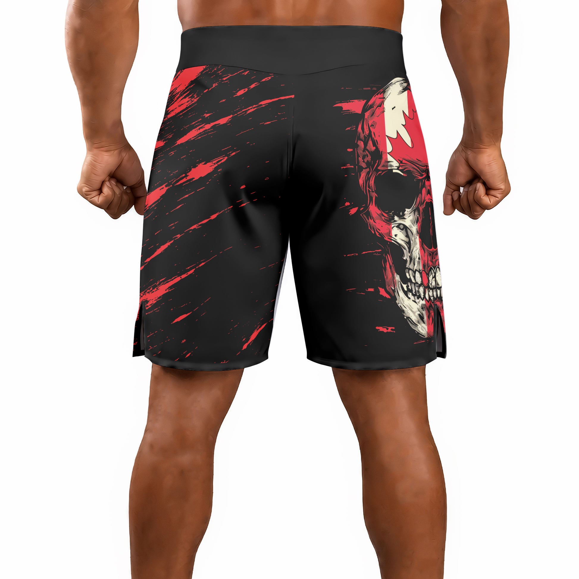 Rashninja Patriot Canada Flag Men's Fight Shorts