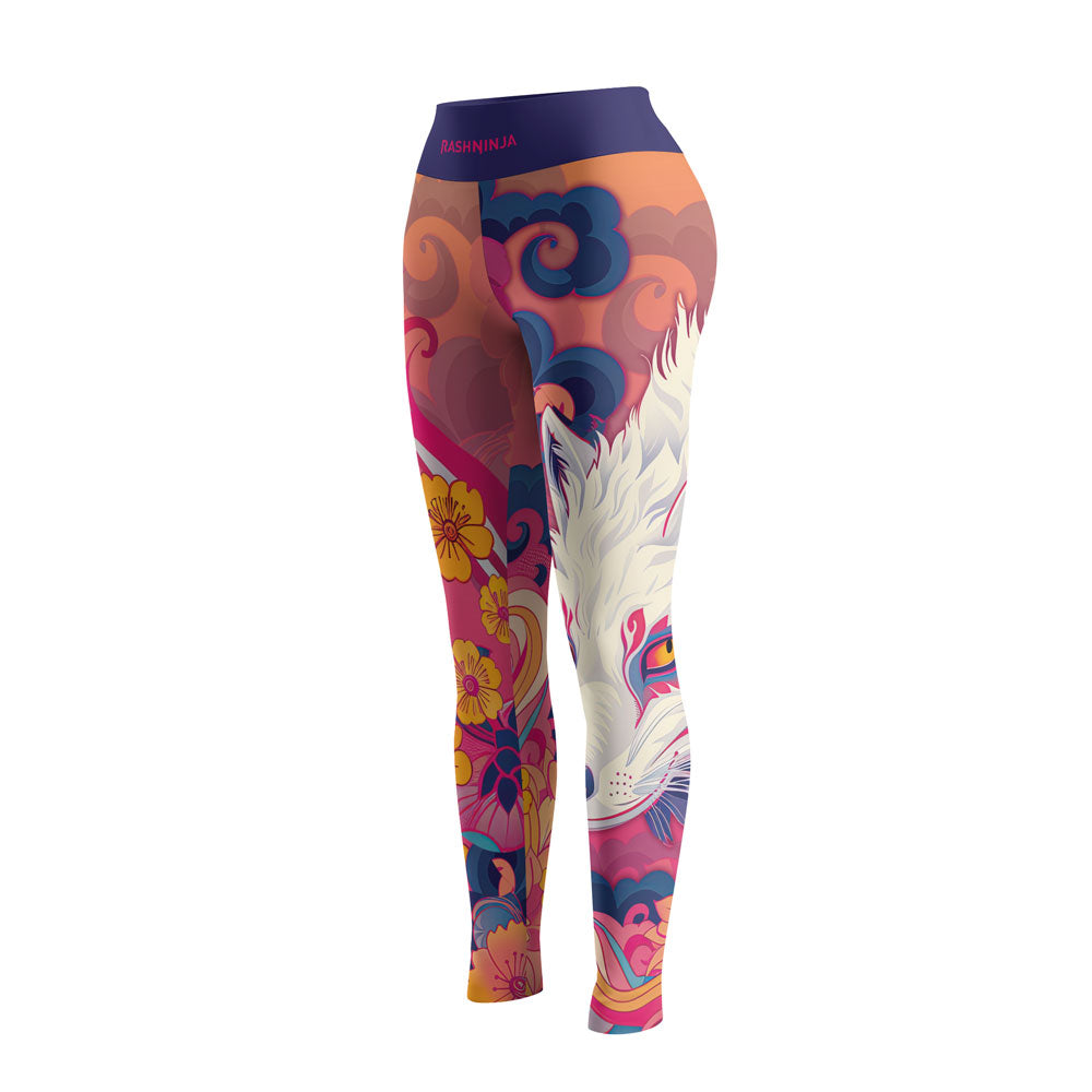 Rashninja Japanese White Kitsune Women's Leggings