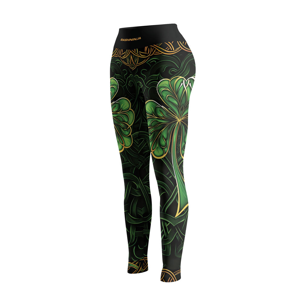 Rashninja Irish Celtic Clover Women's Leggings – St. Patrick's Day Edition