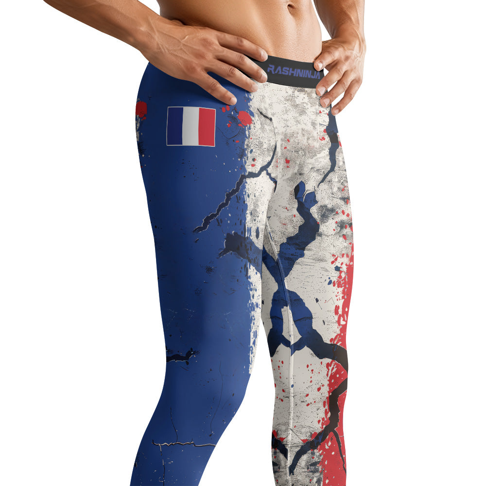 Rashninja Patriot France Flag Men's Spats