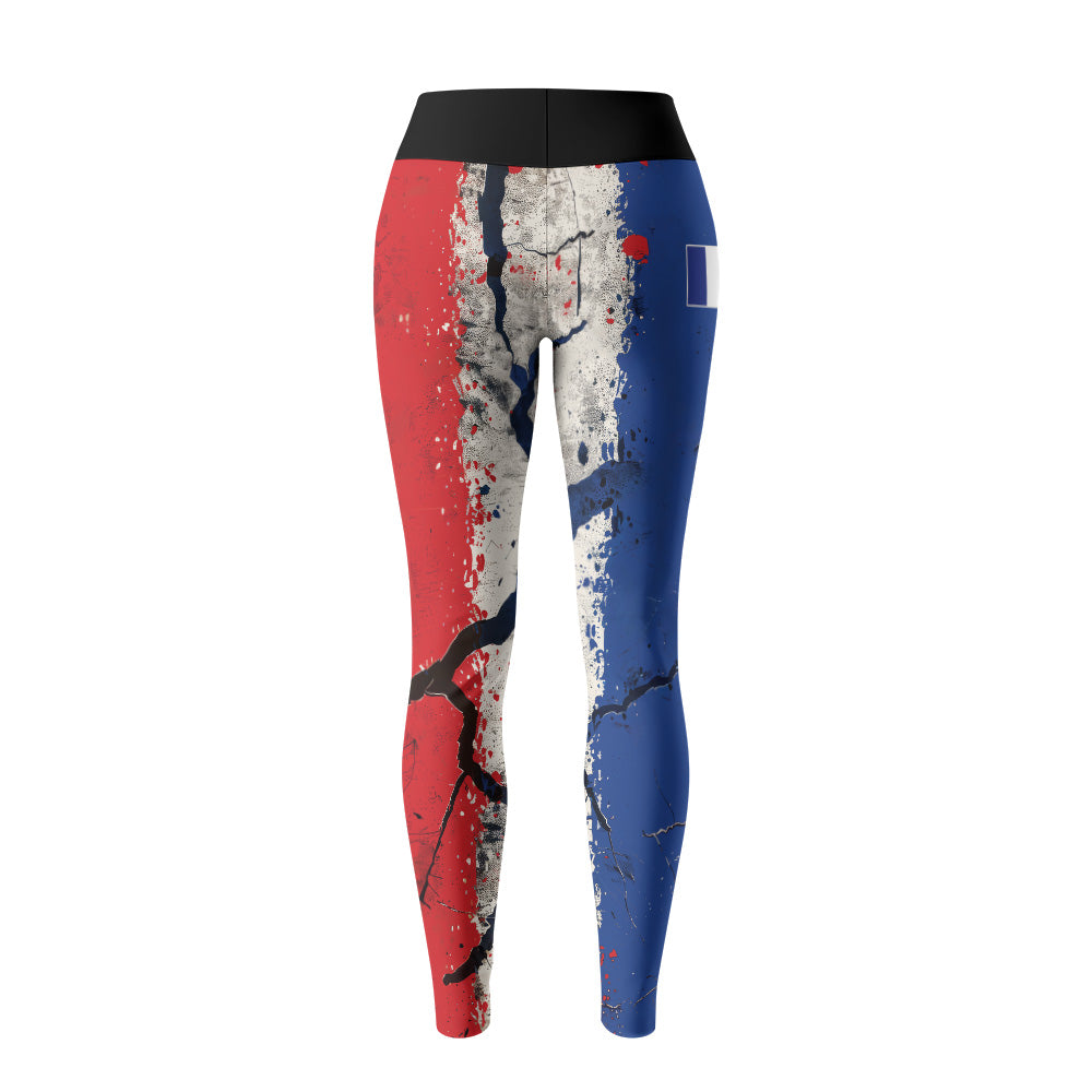 Rashninja Patriot France Flag Women's Leggings