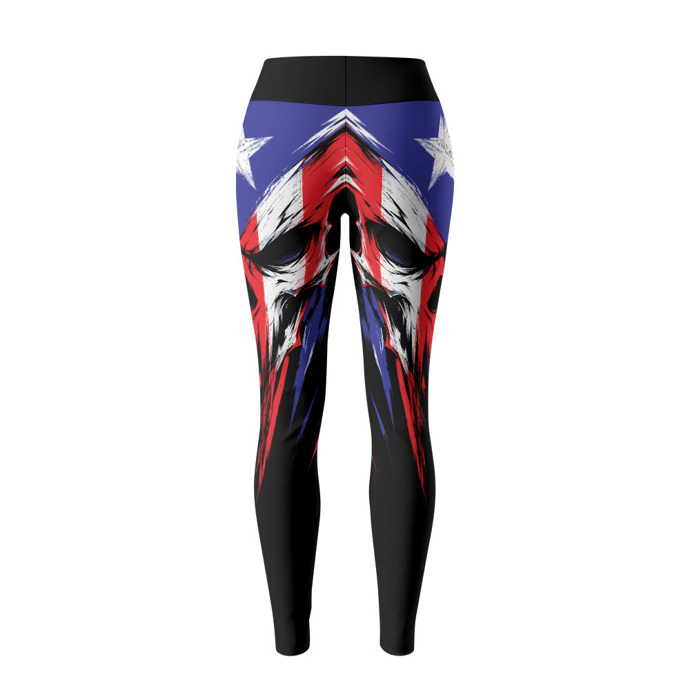 Rashninja Patriot Puerto Rico Flag Women's Leggings