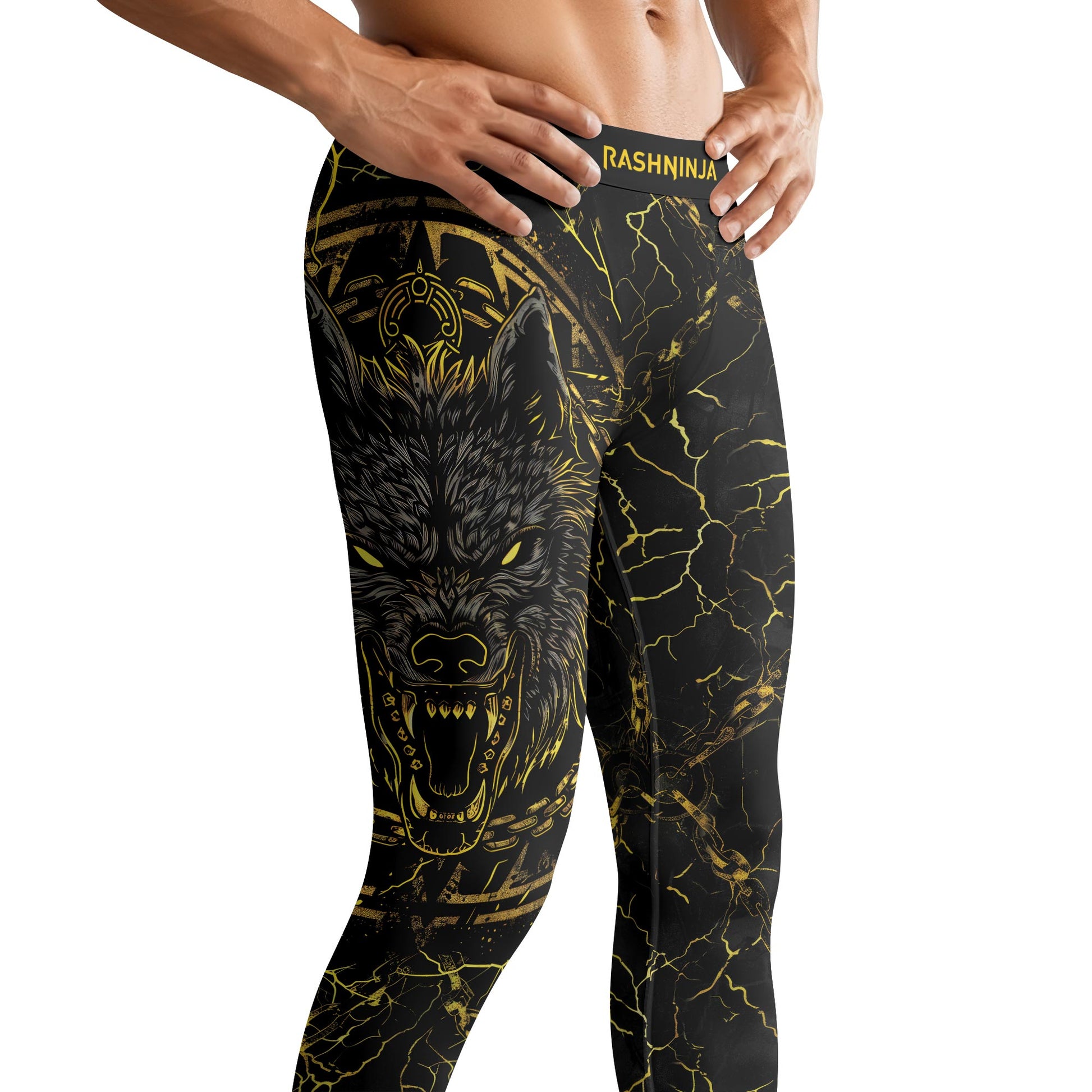 Rashninja Viking Fenrir Wol Men's Spats