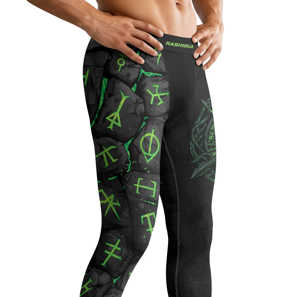 Rashninja Viking Raven Vegvisir Men's Spats