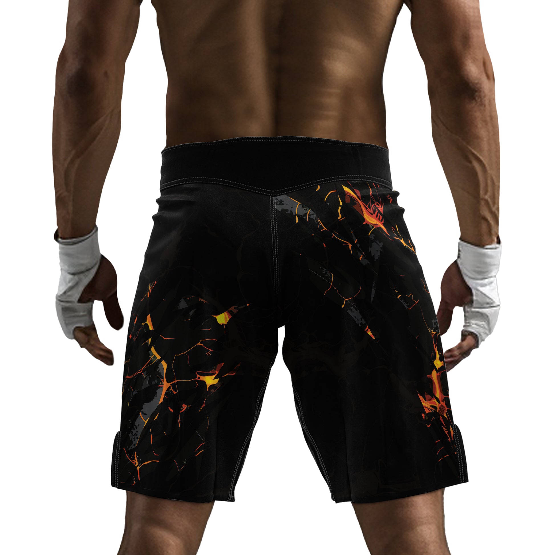 Rashninja Cyber Lava Men's Fight Shorts