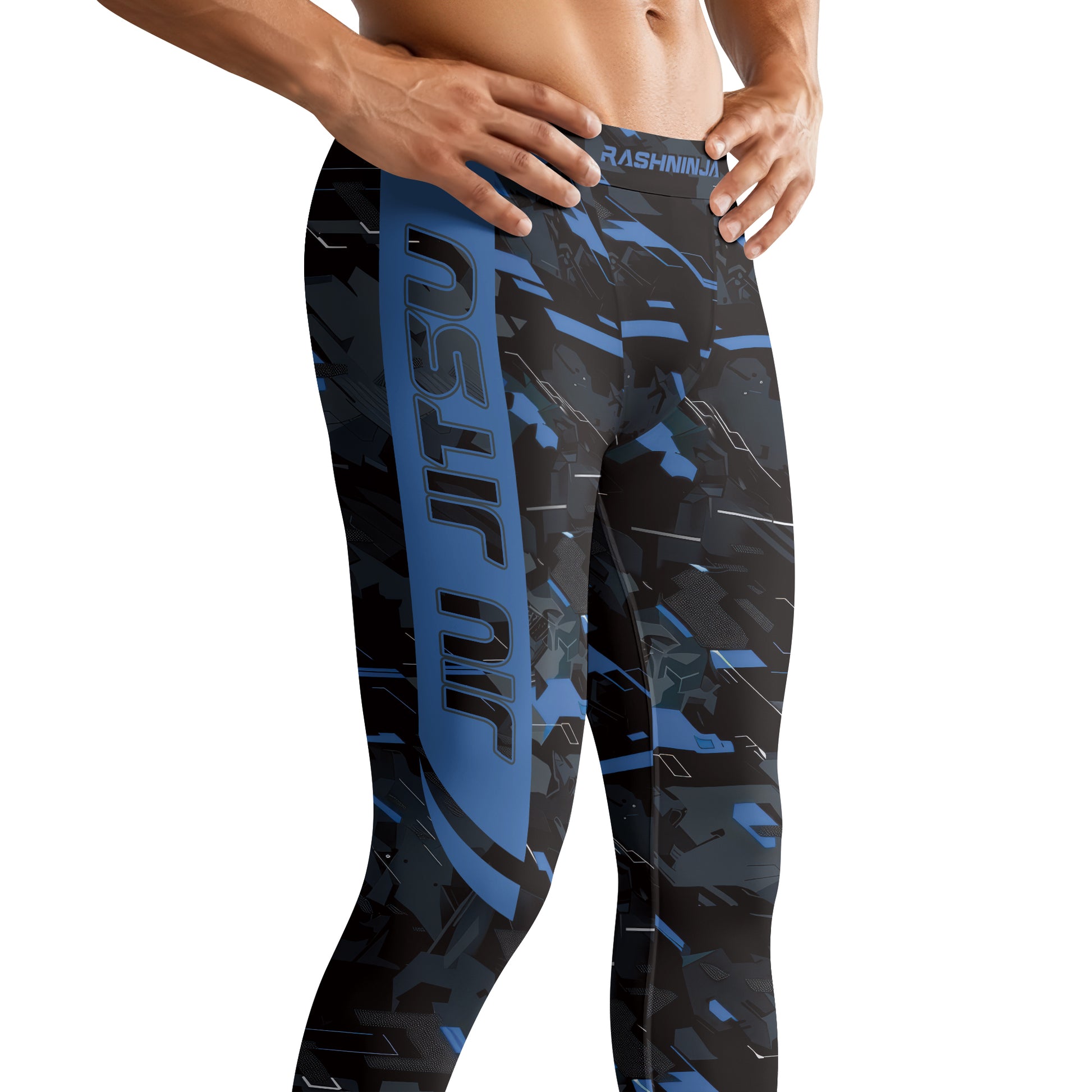 Rashninja Blue Triangle Men's Spats