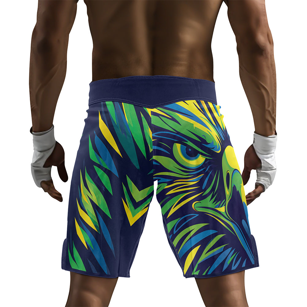 Rashninja Patriot Brazil Flag Men's Fight Shorts