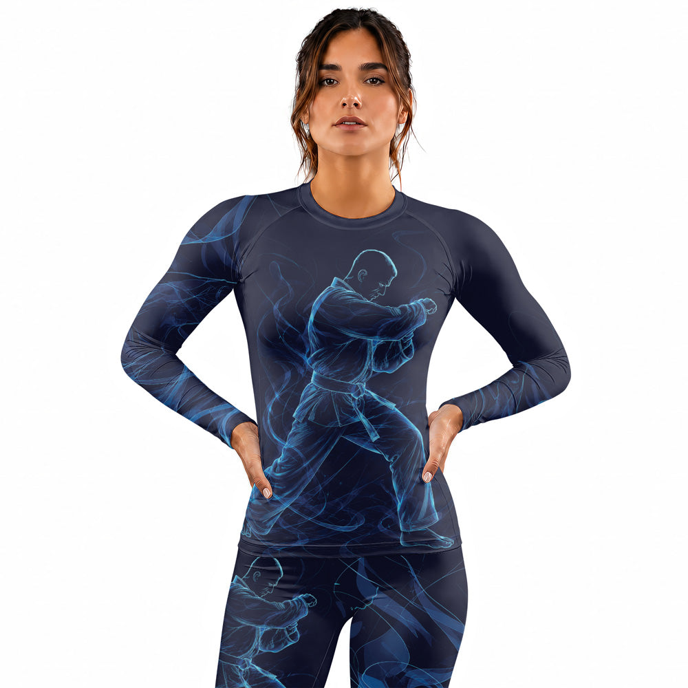 Rashninja Cyber Martial Artist Women's Long Sleeve Rash Guard