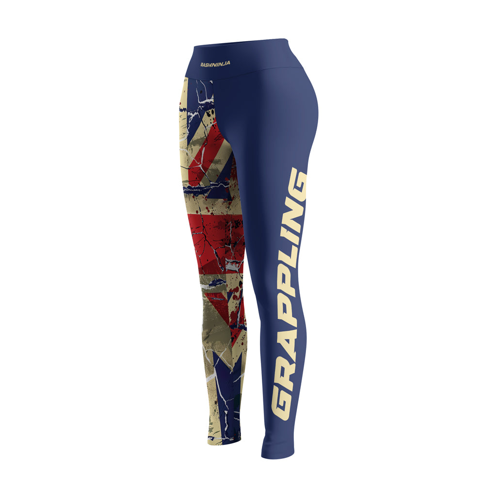 Rashninja Patriot United Kingdom Flag Stripe Women's Leggings