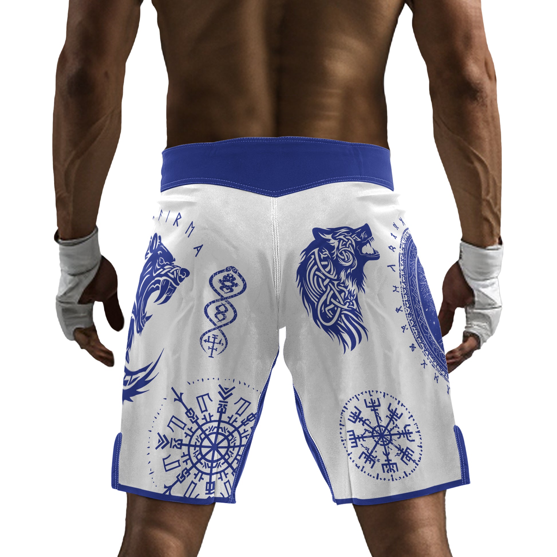 Rashninja Yggdrasil Bear Viking Men's Fight Shorts