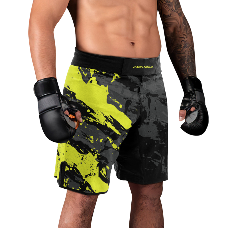 Rashninja Paint Streak Camouflage Men's Fight Shorts