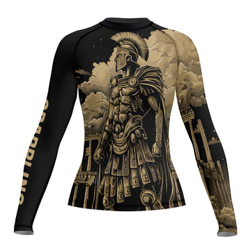 Rashninja Spartan Night Temple Women's Long Sleeve Rash Guard