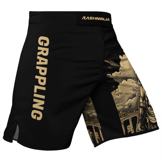 Rashninja Spartan Night Temple Men's Fight Shorts