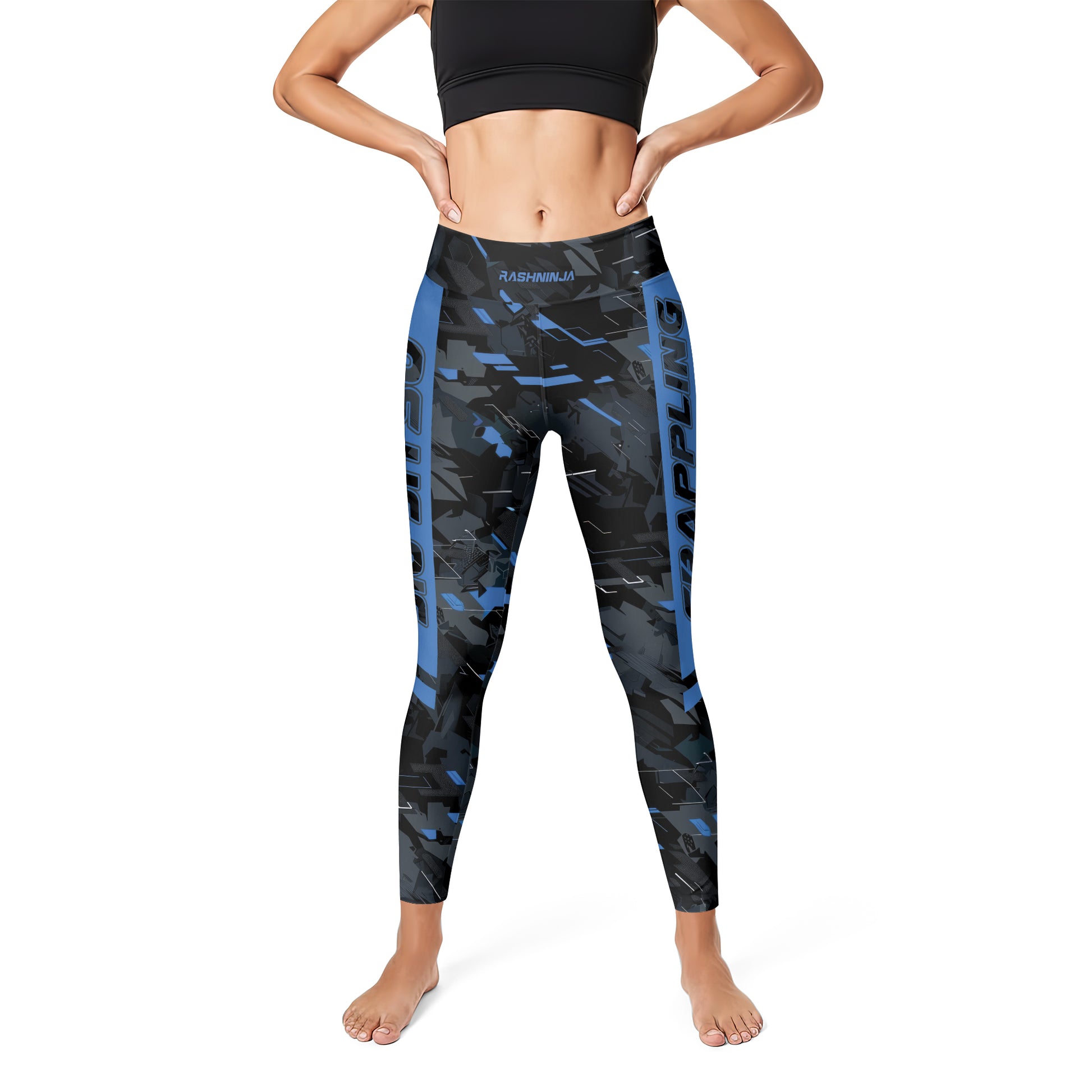 Rashninja Blue Triangle Women's Leggings