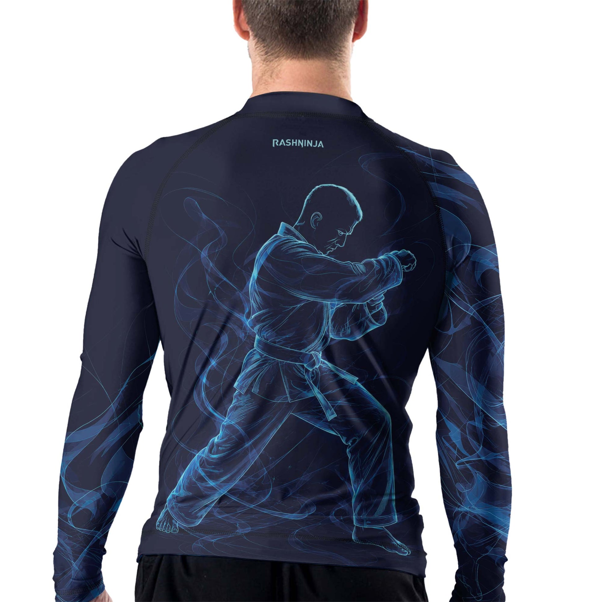Rashninja Cyber Martial Artist Men's Long Sleeve Rash Guard