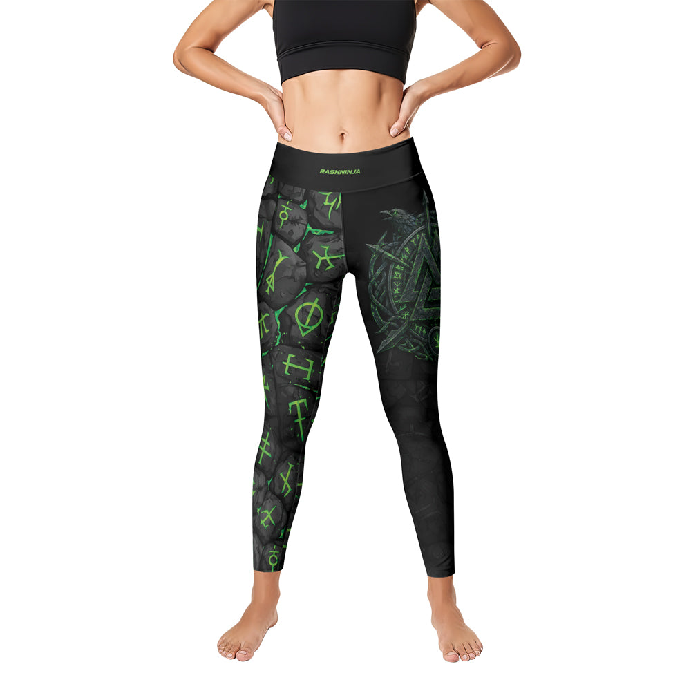 Rashninja Viking Raven Vegvisir Women's Leggings