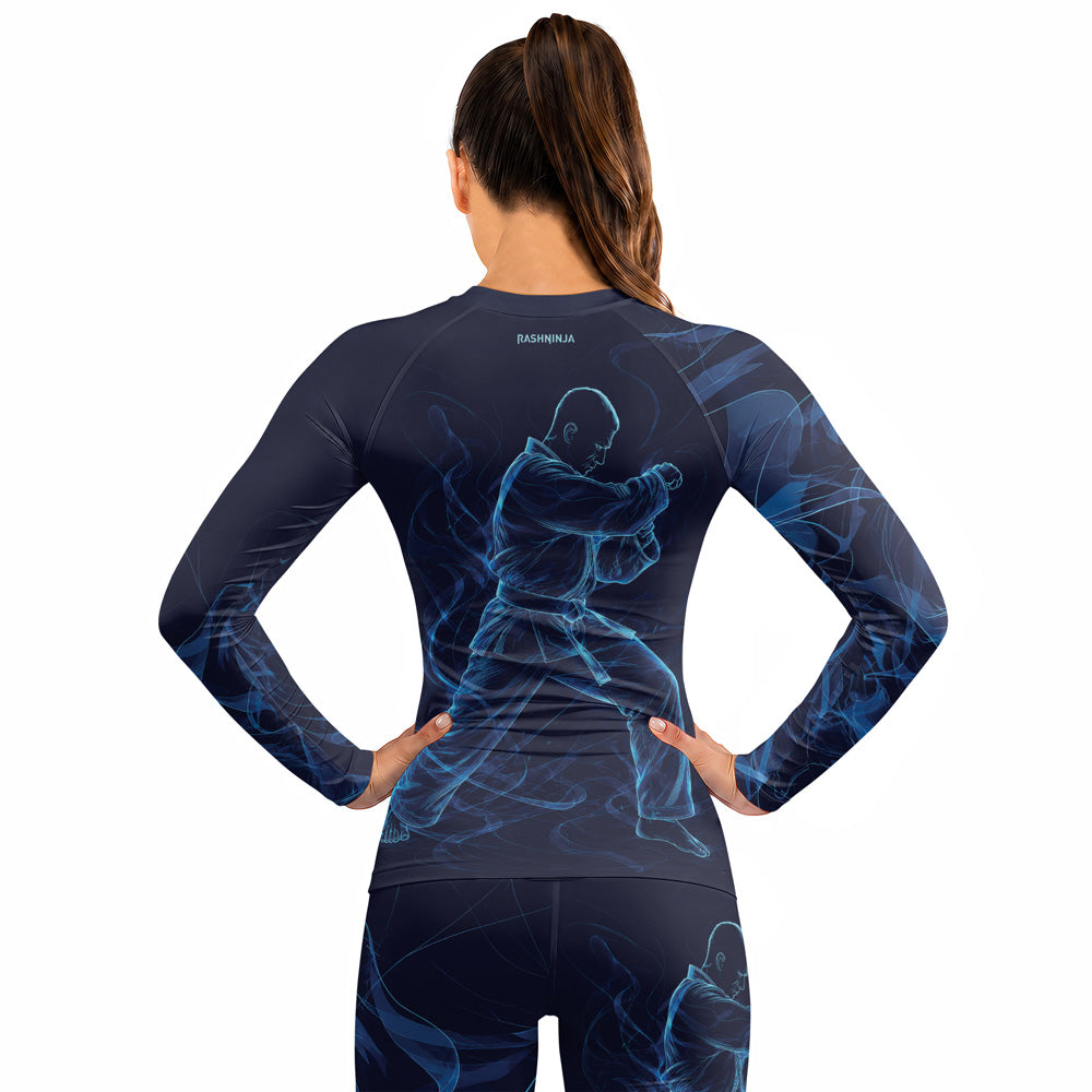 Rashninja Cyber Martial Artist Women's Long Sleeve Rash Guard