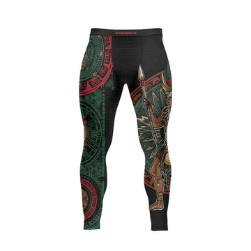 Rashninja Aztec Warrior Red Feather Men's Spats