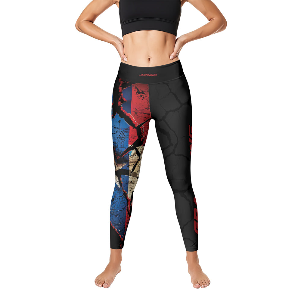 Rashninja Patriot Puerto Rico Flag Women's Leggings